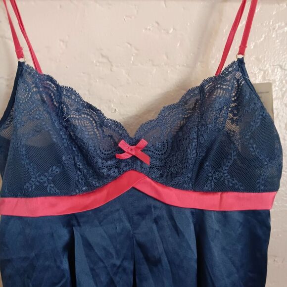 Elle Macpherson Intimates Babydoll Chemise Slip Small Silk Blend Lingerie Lace - Picture 4 of 14